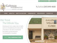 Tablet Screenshot of gallowaychiropractic.com